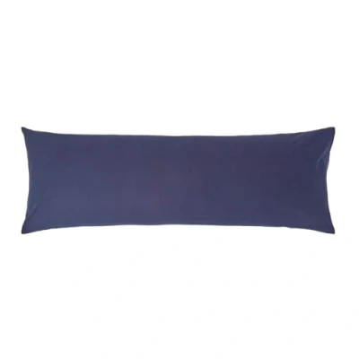 Afbeelding van Homescapes Zijslaper Kussensloop Donkerblauw 50 x 140 cm, Egyptisch katoen, 200 draden