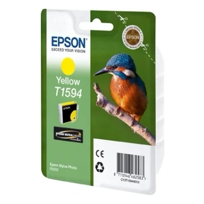 Image de Cartouche d&#039;encre Epson T1594 Martin Pêcheur Jaune UltraChrome Optimiseur de couleur