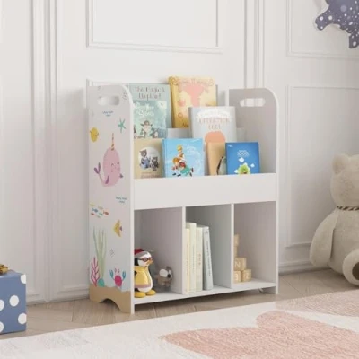 Afbeelding van Kinderkast Røyrvik open kast 75x62x29 cm oceaan motief [en.casa]