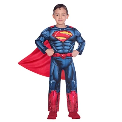 Afbeelding van Superman Kostuum Jongens Classic Origineel Verkleedkleren Maat 140