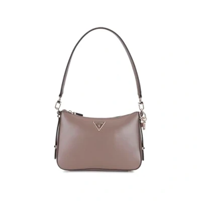 Afbeelding van Guess Daryna TOP ZIP Shoulder BAG Handtas, Dames, Maat: One Size, Dark taupe