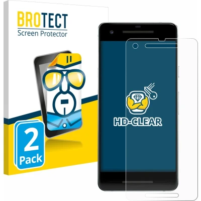 Afbeelding van BROTECT Screenprotector voor Google Pixel 2 Folie Beschermfolie transparant (2 Stuks)