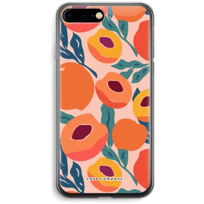Afbeelding van Case Company® hoesje geschikt voor iPhone 7 PLUS Perzik Soft Cover Telefoonhoesje Bescherming aan alle Kanten en Schermrand