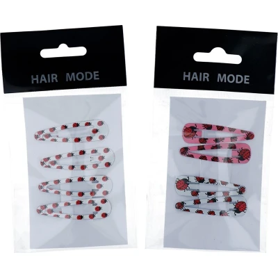 Afbeelding van Hair Mode Klik Klak Lieveheersbeestje 4ST