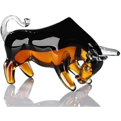 Afbeelding van Glassculptuur stier