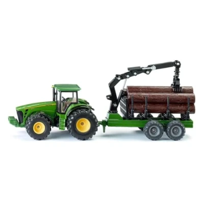 Image de Tracteur avec remorque forestière