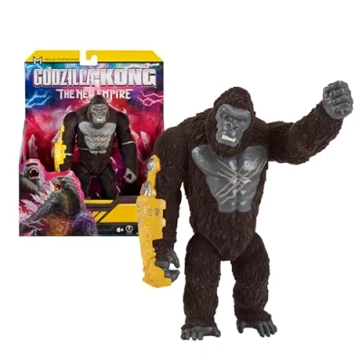 Afbeelding van MonsterVerse Godzilla x Kong, beweegbaar figuur, 15 cm, model Kong Real Feel, voor kinderen vanaf 4 jaar, MN3181