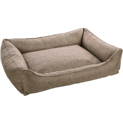 Afbeelding van Flamingo Gini Mand Honden Rechthoekig+rits Taupe 100x80x25cm 1st 137529