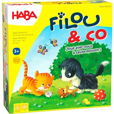 Afbeelding van HABA Filou &amp; Co Company voor kinderen, een dobbel en verzamelspel, 3 jaar meer, 307026, kleurrijk