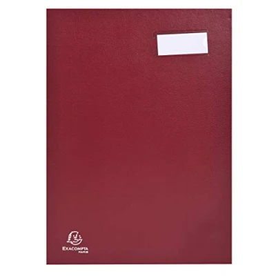 Afbeelding van Exacompta Handtekenmap Voor Ft 24 X 35 Cm, Uit Karton Overdekt Met Pvc, 20 Indelingen, Rood