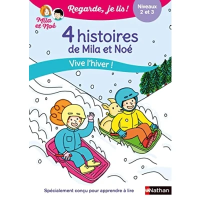Afbeelding van 4 histoires de Mila et Noé: Vive l&#039;hiver ! Niveaux 2 3