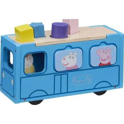 Afbeelding van Peppa Pig Wood Play School Bus Sorter (20 00118)