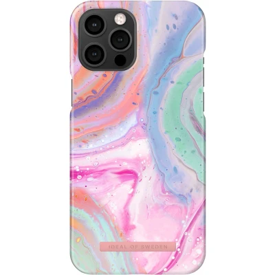 Afbeelding van iDeal of Sweden Fashion Backcover voor de Apple iPhone 12 (Pro) Pastel Marble