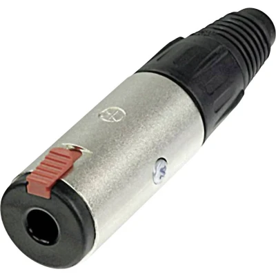 Afbeelding van Neutrik NJ3FC6BAG Jackplug 6.35 mm Bus, recht Aantal polen: 3 Stereo Zwart 1 stuk(s)
