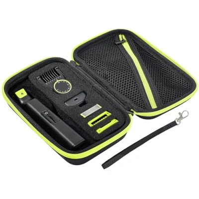 Afbeelding van ProCase Beschermhoes voor Philips OneBlade 360 elektrische baardtrimmer, trimmer, Euti QP2734/30 QP6551/30 QP2824/30 QP6651/30 reisetui, zwart