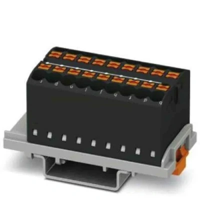 Afbeelding van Phoenix Contact 3273058 Verdeelblok 28.6 mm Spanveer Zwart 8 stuk(s)