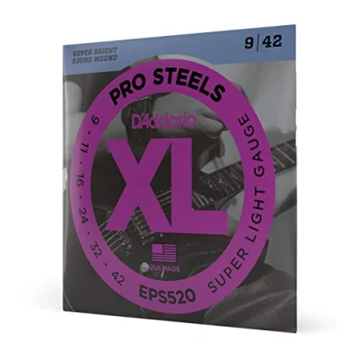 Afbeelding van D&#039;Addario EPS520 09 42 Stainless Steel Roen wound Elektrische gitaarsnaren
