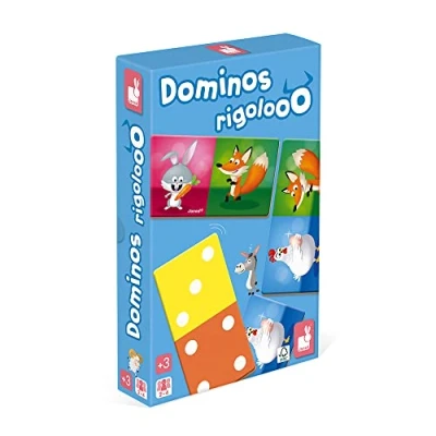 Afbeelding van Janod Dominos Rigolooo Bordspellen voor kinderen, Maat: One Size, Multi coloured