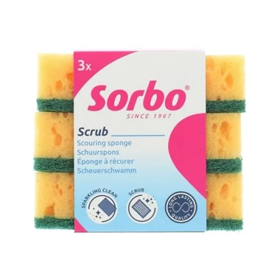 Afbeelding van Sorbo Schuurspons zware kwaliteit 3 stuks