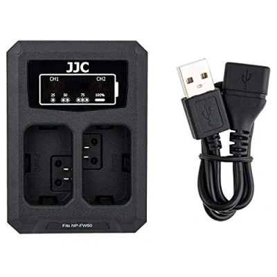 Afbeelding van NP FW50 Dubbele USB batterijoplader voor Sony A6500, A6400, A6300, A6000, A7, A7II, A7RII, A7SII, A7S, A7S2, A7R, A7R2, A55, A5100, RX10, RX10III, RX10IV FW4 Digitale camera