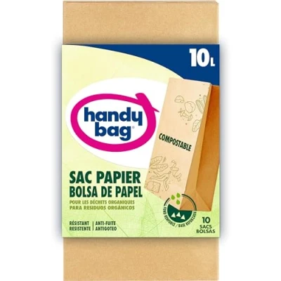 Afbeelding van Handy Bag 10 papieren vuilniszakken liter