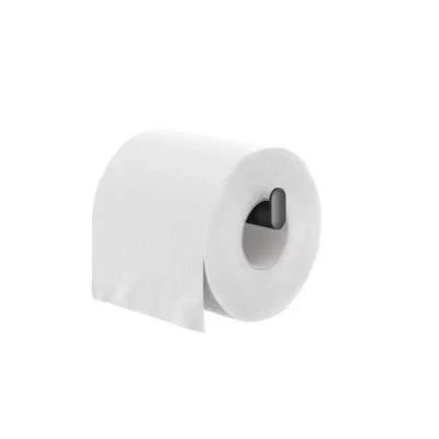 Afbeelding van Tiger Carv Wc rolhouder Zonder klep met L vorm Toiletrolhouder boren TigerFix (apart verkrijgbaar) Zwart