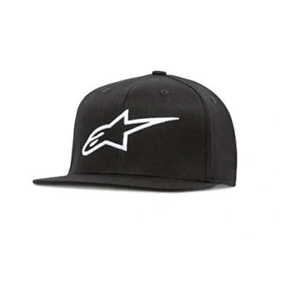 Afbeelding van Alpinestars Ageless Bill Flat Back Flex Pet voor heren, zwart (zwart/wit)