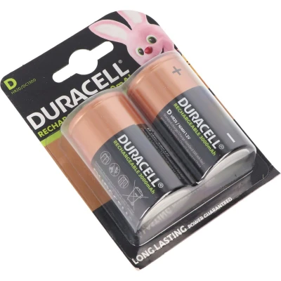 Afbeelding van Duracell Recharge Ultra batterij HR20 Mono LR20 NiMH 3000mAh blister van 2