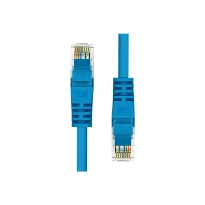 Image de ProXtend Cordon de raccordement RJ 45 (M) pour 3 m UTP CAT 5e moulé, sans crochet bleu