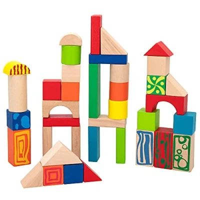 Afbeelding van Boot met Bouwblokken Colorbaby (50 pcs)