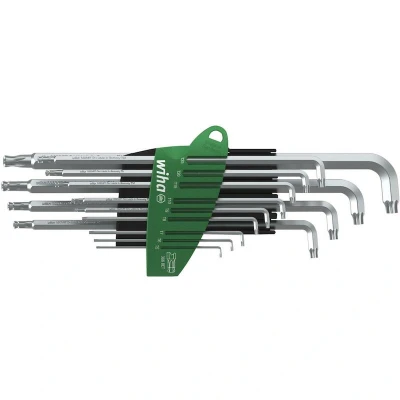 Afbeelding van Wiha Stiftsleutelset in ProStar houder Stubby TORX® kogelkop titaanzilver 13 delig (40979)