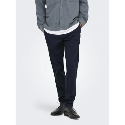 Afbeelding van Only &amp; Sons Onsnicky PETE SLIM PANT Chino, Heren, Maat: 34x32, Dark navy