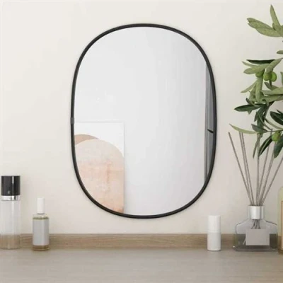 Afbeelding van vidaXL Wandspiegel 40x30 cm zwart