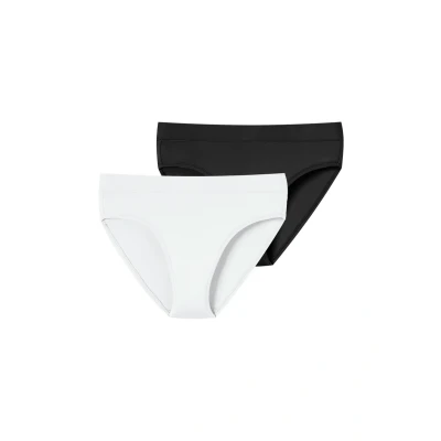 Afbeelding van Schiesser 2PACK Unique Micro Slip, Dames, Maat: 42, Schwarz weiss