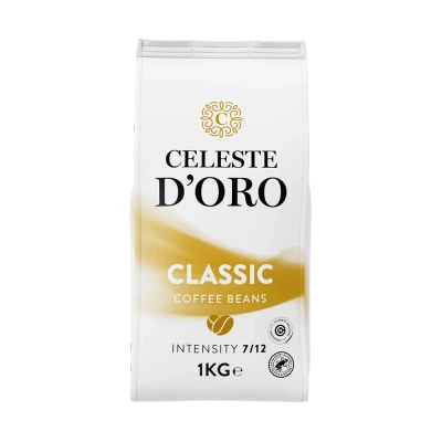 Afbeelding van 25% korting met code Celeste d&#039;Oro koffiebonen Finest Classic 1 stuk kg