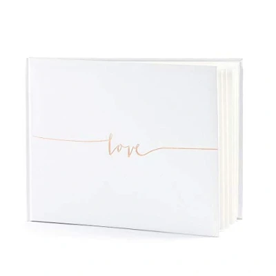 Afbeelding van Partydeco Gastenboek Love Rose Gold
