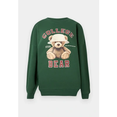 Afbeelding van Only Trui Onlbila L/s Bear O neck Swt 15356052 Pineneedle/college Dames Maat XL