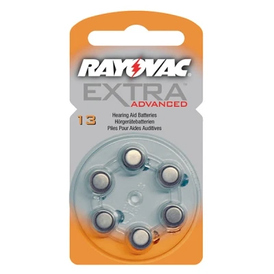 Image de Rayovac extra advanced 13 pile pour appareil auditif 6 pièces (orange)
