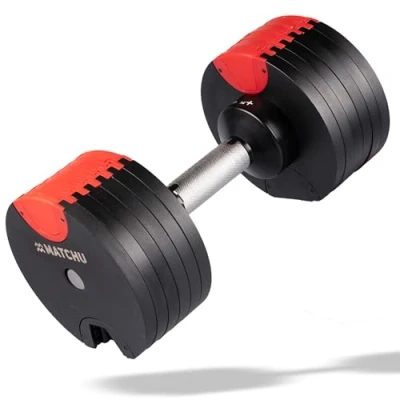 Afbeelding van Matchu Sports Verstelbare dumbbell 25 KG halterset 1 stuk 5 Dumbells in één! Dumbell set Gewichten
