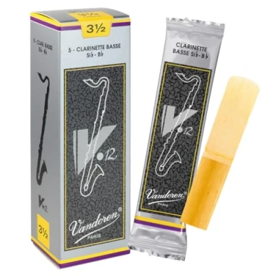 Afbeelding van Vandoren Bas Klarinet V12 Rieten 5 stuks verpakking 3.5