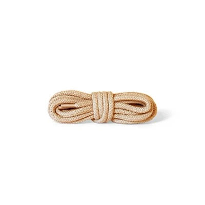 Afbeelding van Kaps Ronde dikke veters, 5 6 mm diameter, duurzame schoenveters van 100% katoen voor sportschoenen, gemaakt in Europa, 1 paar, verschillende kleuren en lengtes, 10 beige