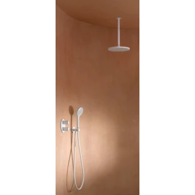 Afbeelding van SB Round Messing Regendouche hoofddouche 30 cm Mat Wit 1208955623