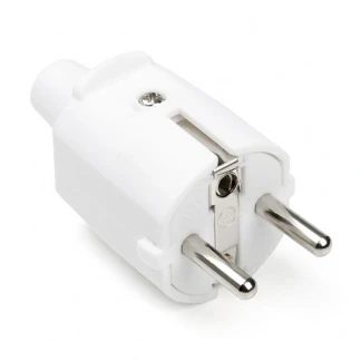 Afbeelding van Schuko stekker Q link (Randaarde/Penaarde, 16 A, PVC, Wit)