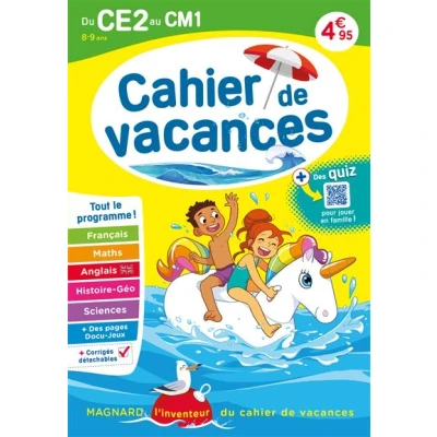 Image de Cahier de vacances 2025, du CE2 vers le CM1 8 9 ans