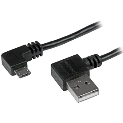 Afbeelding van Kabel USB naar Micro Startech USB2AUB2RA2M Zwart