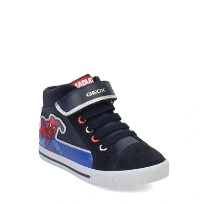 Afbeelding van Geox Marvel Spiderman Kilwi BOY Sneakers hoog voor kinderen, Maat: 20, Navy/royal Leer en textiel