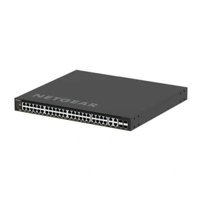 Image de NETGEAR M4350 44M4X4V Commutateur C3 Géré 44 x 100/1000/2.5G (PoE++) + 4 100/1000/2.5/5/10G 25 Gigabits SFP28 flux d&#039;air de l&#039;avant vers l&#039;arrière Montable sur rack PoE++ (3314 W)