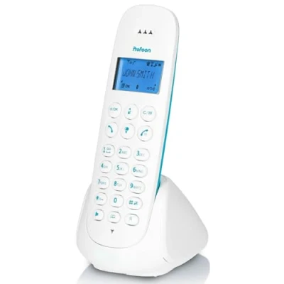 Afbeelding van Profoon PDX 300BW DECT telefoon met 1 handset, blauw White Anthracite