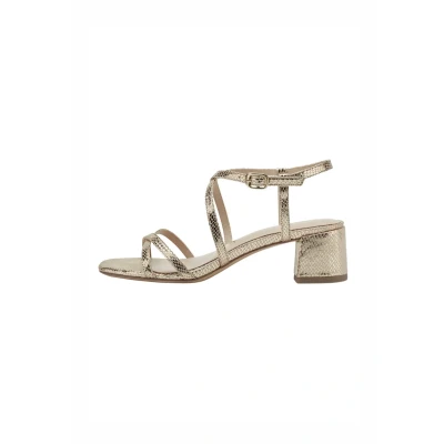 Afbeelding van Tamaris Sandalen, Dames, Maat: 38, Lt gold struct Textiel