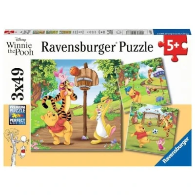 Afbeelding van Ravensburger Winnie de Poeh Sportdag 3x49st.
